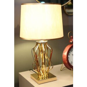 Mauro Ferretti stolní lampa Glam X E27 Ø 30x52 cm zlatá barva krémová