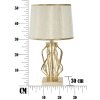 Mauro Ferretti stolní lampa Glam X E27 Ø 30x52 cm zlatá barva krémová