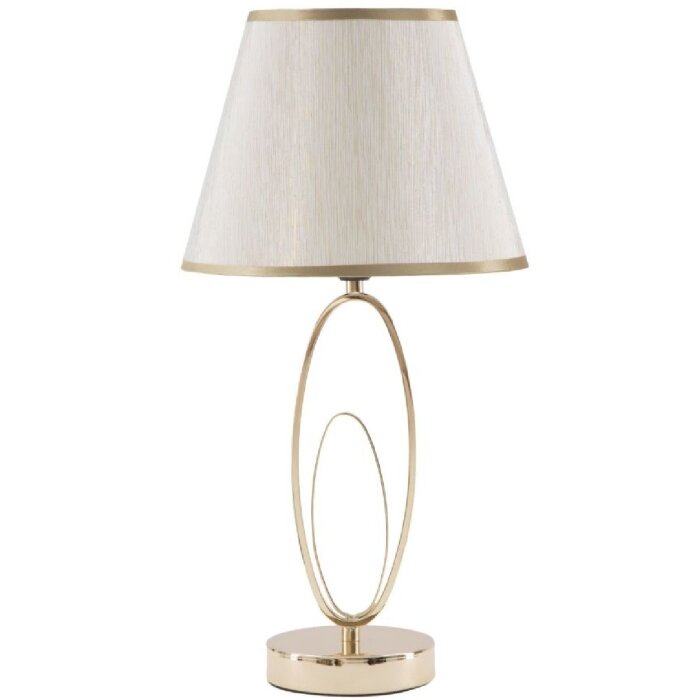 Stolní lampa Mauro Ferretti Glam Flush E27 Ø 24x47 cm zlatá barva krémová