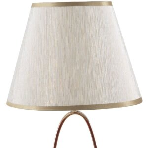 Stolní lampa Mauro Ferretti Glam Flush E27 Ø 24x47 cm zlatá barva krémová