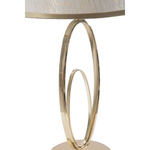 Stolní lampa Mauro Ferretti Glam Flush E27 Ø 24x47 cm zlatá barva krémová