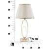 Stolní lampa Mauro Ferretti Glam Flush E27 Ø 24x47 cm zlatá barva krémová