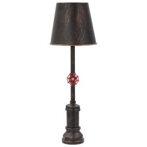 Stolní lampa Mauro Ferretti Manhattan Single E27 Ø 21x64 cm černá měď