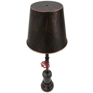 Stolní lampa Mauro Ferretti Manhattan Single E27 Ø 21x64 cm černá měď