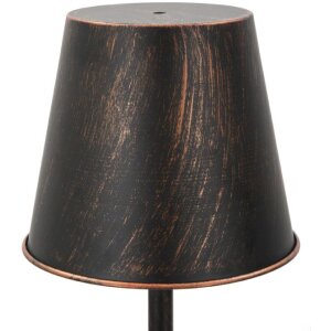 Stolní lampa Mauro Ferretti Manhattan Single E27 Ø 21x64 cm černá měď