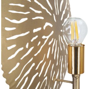 Mauro Ferretti nástěnné svítidlo Simple Glam E27 28,5x8x46 cm zlatá