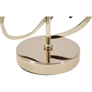 Stolní lampa Mauro Ferretti Glam Harts E27 Ø 30x54,5 cm černá zlatá