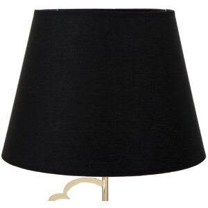 Stolní lampa Mauro Ferretti Glam Harts E27 Ø 30x54,5 cm černá zlatá
