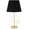 Stolní lampa Mauro Ferretti Glam Harts E27 Ø 30x54,5 cm černá zlatá