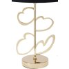 Stolní lampa Mauro Ferretti Glam Harts E27 Ø 30x54,5 cm černá zlatá