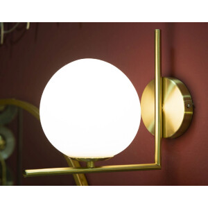 Mauro Ferretti nástěnné svítidlo Glamy E14 15x25x22 cm bílé zlato