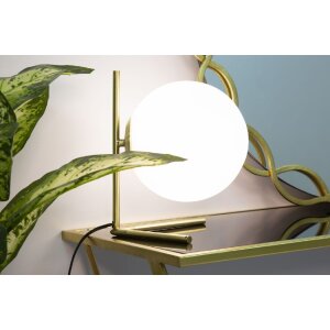 Stolní lampa Mauro Ferretti Glamy Low E14 25x25x27 cm bílé zlato