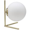Stolní lampa Mauro Ferretti Glamy Low E14 25x25x27 cm bílé zlato