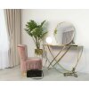 Stolní lampa Mauro Ferretti Glamy Low E14 25x25x27 cm bílé zlato