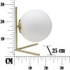 Stolní lampa Mauro Ferretti Glamy Low E14 25x25x27 cm bílé zlato