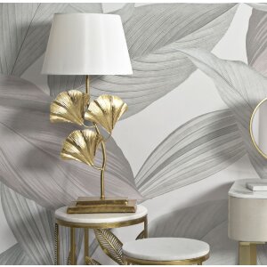 Stolní lampa Mauro Ferretti Glamy E27 Ø 33x81 cm zlatá bílá