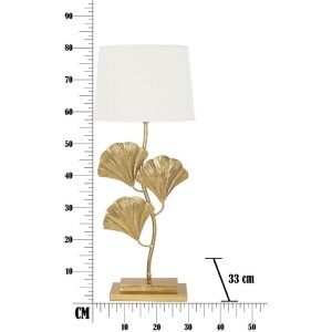 Stolní lampa Mauro Ferretti Glamy E27 Ø 33x81 cm zlatá bílá