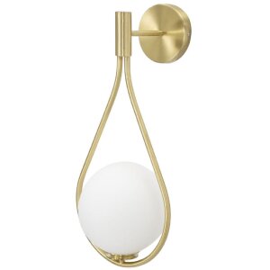 Mauro Ferretti nástěnné svítidlo Glamy Ablegen E14 24x20x52 cm zlatá bílá