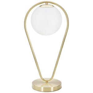 Stolní lampa Mauro Ferretti Glamy Ablegen E14 25x18x50 cm zlatá bílá