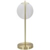 Stolní lampa Mauro Ferretti Glamy Ablegen E14 25x18x50 cm zlatá bílá
