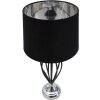 Mauro Ferretti Darky stolní lampa stříbrná E27 Ø 28x56 cm černá stříbrná