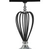 Mauro Ferretti Darky stolní lampa stříbrná E27 Ø 28x56 cm černá stříbrná