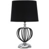 Mauro Ferretti Darky stolní lampa stříbrná E27 Ø 28x44,5 cm černá stříbrná