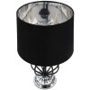 Mauro Ferretti Darky stolní lampa stříbrná E27 Ø 28x44,5 cm černá stříbrná