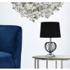 Mauro Ferretti Darky stolní lampa stříbrná E27 Ø 28x44,5 cm černá stříbrná