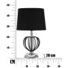 Mauro Ferretti Darky stolní lampa stříbrná E27 Ø 28x44,5 cm černá stříbrná