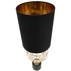 Mauro Ferretti Circly stolní lampa E27 Ø 22,5x65 cm zlatá černá