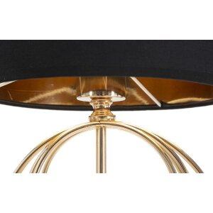 Mauro Ferretti Circly stolní lampa E27 Ø 22,5x65 cm zlatá černá