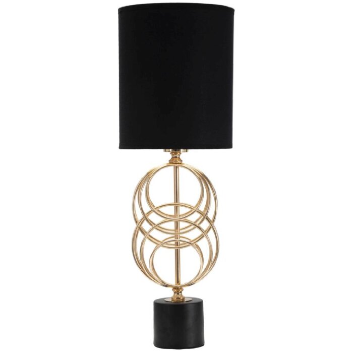Mauro Ferretti Circly stolní lampa E27 Ø 20x58,5 cm zlatá černá