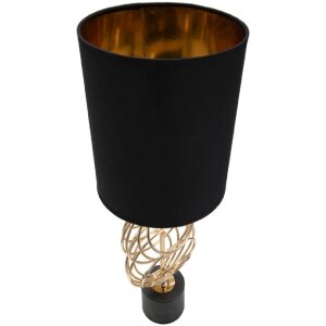 Mauro Ferretti Circly stolní lampa E27 Ø 20x58,5 cm zlatá černá