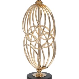 Mauro Ferretti Circly stolní lampa E27 Ø 20x58,5 cm zlatá černá
