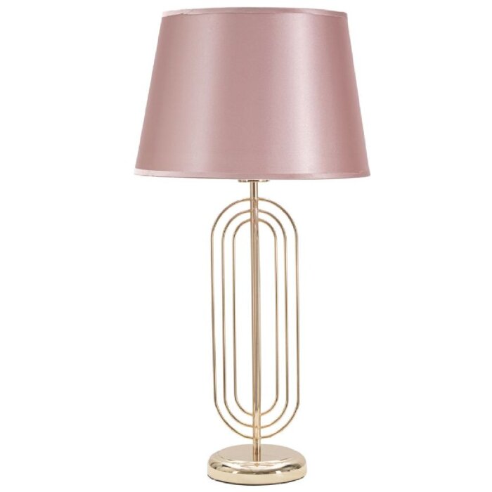 Mauro Ferretti stolní lampa Krista E27 Ø 33x64 cm zlatá růžová