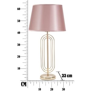 Mauro Ferretti stolní lampa Krista E27 Ø 33x64 cm zlatá růžová
