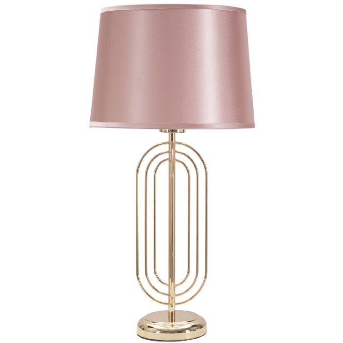 Mauro Ferretti stolní lampa Krista E27 Ø 28x55 cm zlatá růžová