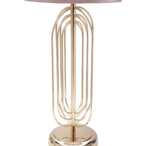 Mauro Ferretti stolní lampa Krista E27 Ø 28x55 cm zlatá růžová