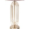 Mauro Ferretti stolní lampa Krista E27 Ø 28x55 cm zlatá růžová