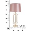 Mauro Ferretti stolní lampa Krista E27 Ø 28x55 cm zlatá růžová
