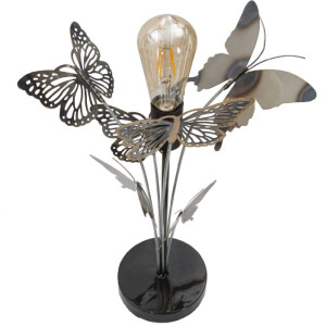 Mauro Ferretti stolní lampa motýli E27 Ø 32x47 cm vícebarevná