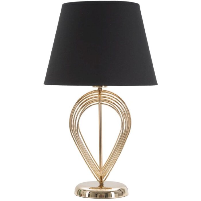 Stolní lampa Mauro Ferretti Maxt E27 Ø 32,5x53,5 cm zlatá černá