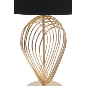 Stolní lampa Mauro Ferretti Maxt E27 Ø 32,5x53,5 cm zlatá černá