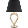 Stolní lampa Mauro Ferretti Maxt E27 Ø 32,5x53,5 cm zlatá černá