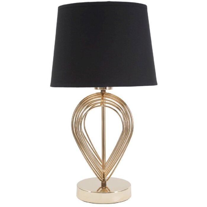 Stolní lampa Mauro Ferretti Maxt E27 Ø 24x44 cm zlatá černá