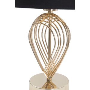 Stolní lampa Mauro Ferretti Maxt E27 Ø 24x44 cm zlatá černá