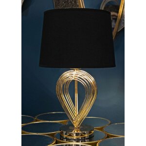 Stolní lampa Mauro Ferretti Maxt E27 Ø 24x44 cm zlatá černá