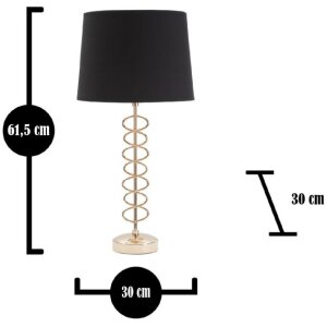 Mauro Ferretti stolní lampa X E27 Ø 30x61,5 cm zlatá černá