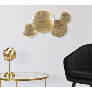 Mauro Ferretti nástěnné svítidlo Dishi Plus 2-light E14 47x13x28 cm zlatá